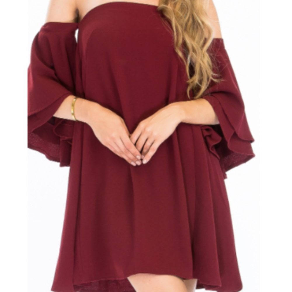 Off shoulder Bell Sleeve dress
